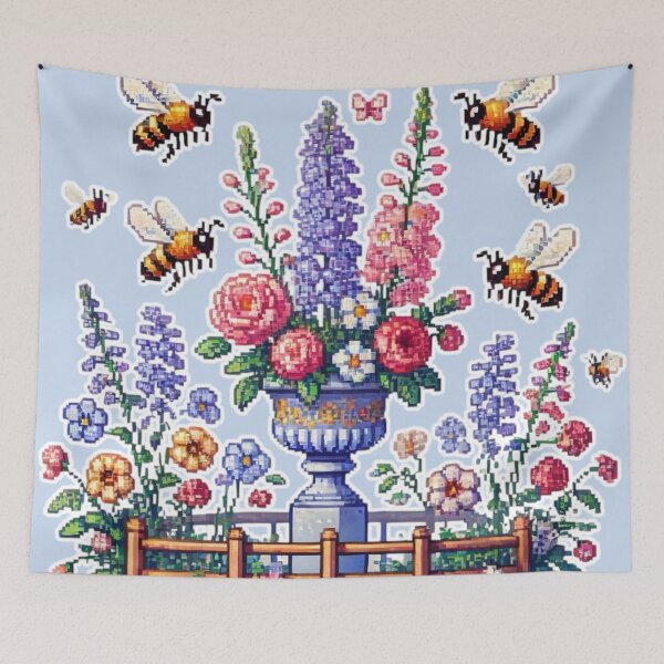 Artikelvorschau, Pixeliges Gartenthema entworfen und verkauft von Sugar Wisdom .