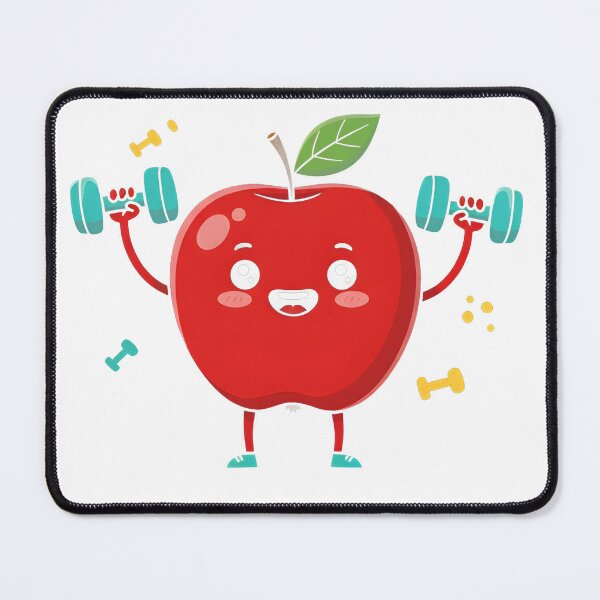 Item preview, Cute Fitness Apple Workout Gym Motivation designed and sold by SewRed.