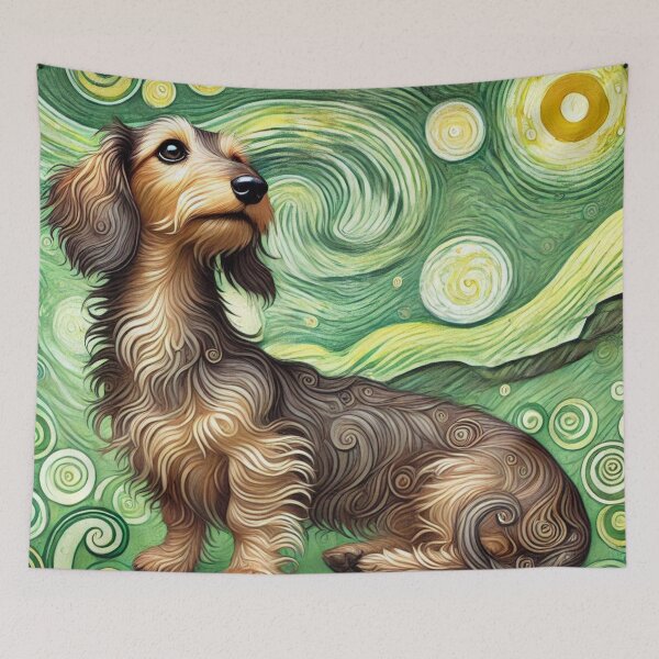 Item preview, Wire Haired Dachshund  designed and sold by HarmonyandSage.
