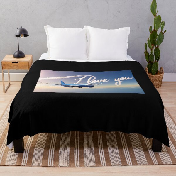 Item preview, I LOVE YOU AEROPLANE flying through the sky. designed and sold by Chelevisuals.