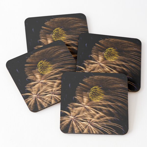 Item preview, Dynamic Golden Fireworks In The Night Sky designed and sold by David Patterson.