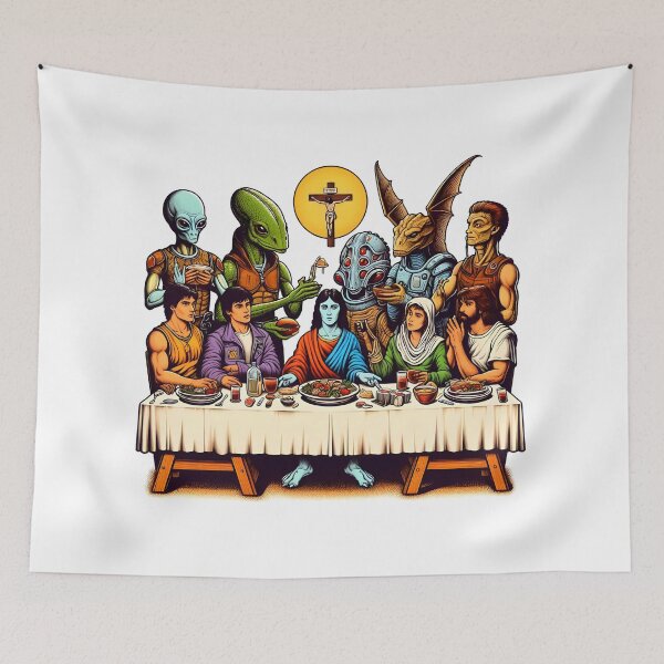 Item preview, Cosmic Last Supper: Unity Across Species designed and sold by NoNoNomad.