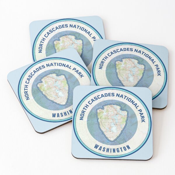 Item preview, Souvenir Map - North Cascades National Park designed and sold by Willz Designz.