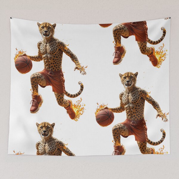 Item preview, Cheetah plays basketball designed and sold by HorizonStores.