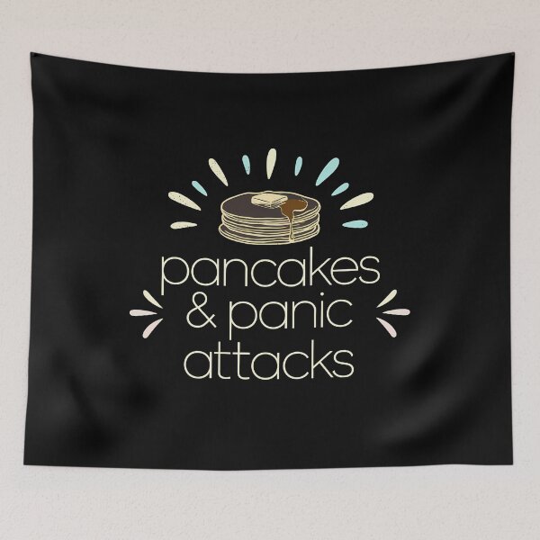 Item preview, Pancakes and Panic Attacks - This is the perfect gift for anyone who loves pancakes and embraces a humorous take on mental health awareness. designed and sold by ZyziowskyArt.