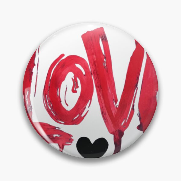 Item preview, "Hand-Painted Love Design with Dripping Red Letters for Creative Projects" designed and sold by IINSPIRA.