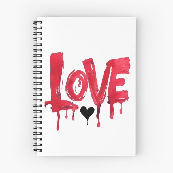 Item preview, "Hand-Painted Love Design with Dripping Red Letters for Creative Projects" designed and sold by IINSPIRA.