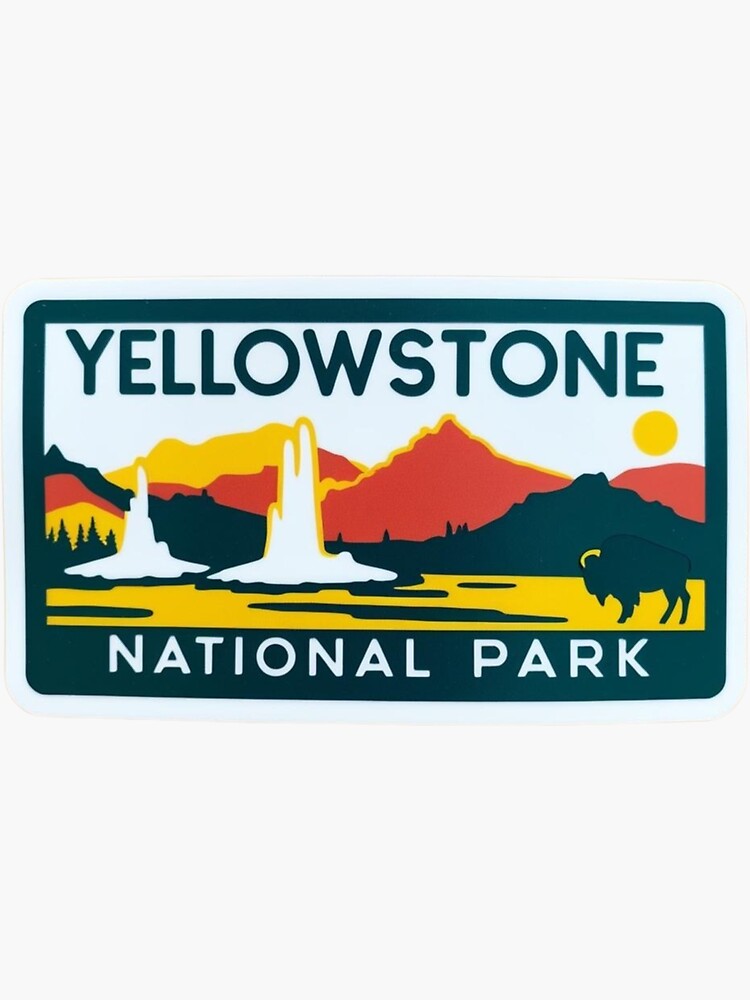 Yellowstone National Park  Sticker