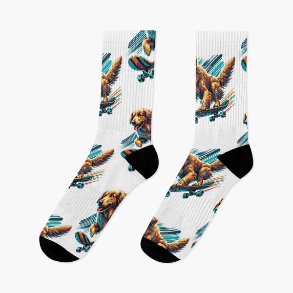 Item preview, Skateboarding Golden Retriever designed and sold by maistendencias.