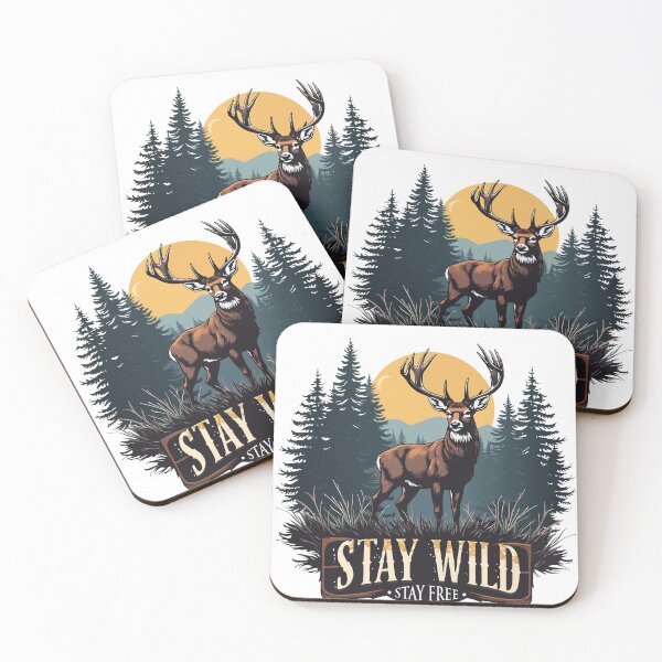 Item preview, Stay Wild Stay Free Deer Nature Lover Outdoor designed and sold by AxelBrook.