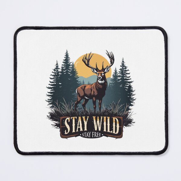 Item preview, Stay Wild Stay Free Deer Nature Lover Outdoor designed and sold by AxelBrook.