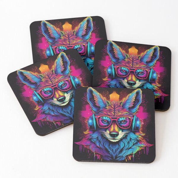 Item preview, Graffiti Coyote in Headphones and Shades designed and sold by Boxing Kangaroo Retail Company.