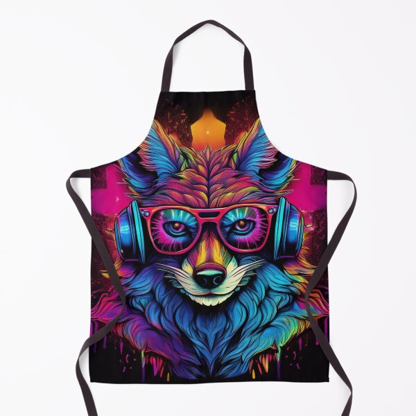 Artikelvorschau, Graffiti-Kojote mit Kopfhörern und Sonnenbrille entworfen und verkauft von Boxing Kangaroo Retail Company.