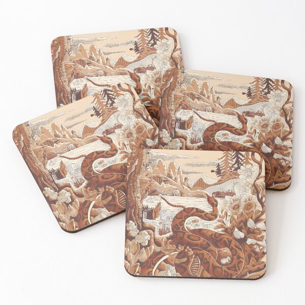 Item preview, Nature Painting Whimsical Wild Life Abstract Vintage Zentangle Art designed and sold by Witty Shirts.