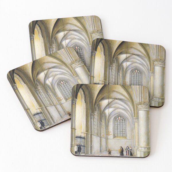 Item preview, Church Interior | South aisle of the St. Bavokerk, Haarlem | Interior of St Bavo's, with a Catholic Baptism | Pieter Saenredam designed and sold by LaMadeleine.