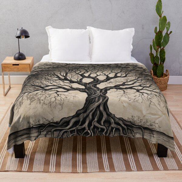 Item preview, Árbol retorcido sobre pergamino designed and sold by RebelPaintBrush.