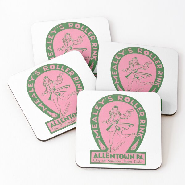 Item preview, Mealeys Roller Rink Allentown Pennsylvania Roller Skating Rink Sticker Decal Label Design 2 designed and sold by tislord.