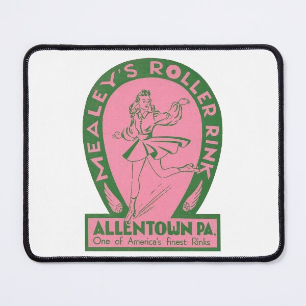 Item preview, Mealeys Roller Rink Allentown Pennsylvania Roller Skating Rink Sticker Decal Label Design 2 designed and sold by tislord.