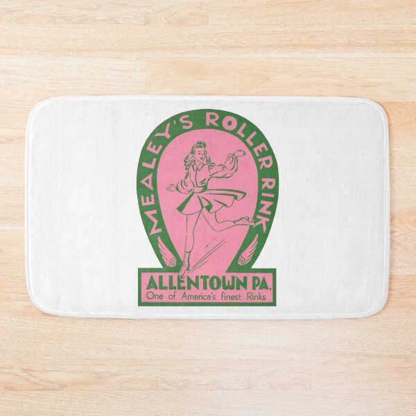 Item preview, Mealeys Roller Rink Allentown Pennsylvania Roller Skating Rink Sticker Decal Label Design 2 designed and sold by tislord.