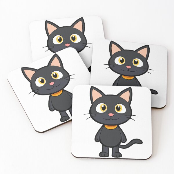 Item preview, Cartoon cute black cat. designed and sold by GregorySmithRed.