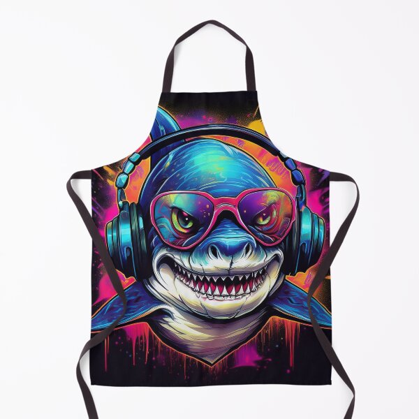 Item preview, Graffiti shark in Headphones and Shades designed and sold by Boxing Kangaroo Retail Company.