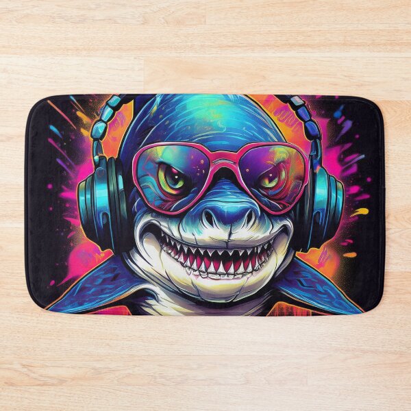 Item preview, Graffiti shark in Headphones and Shades designed and sold by Boxing Kangaroo Retail Company.