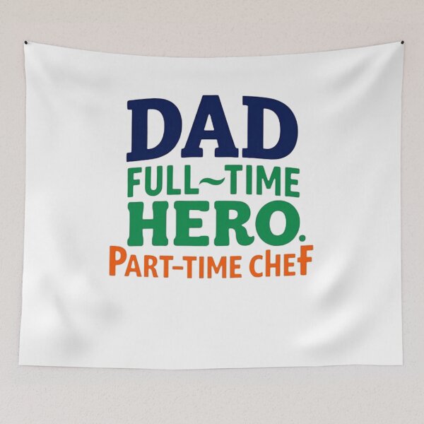 Item preview, Dad T-Shirt – Full-Time Hero, Part-Time Chef – Funny Father’s Day Gift designed and sold by thenewking.
