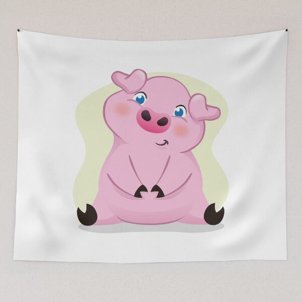 Item preview, Illustration of a piglet, swine, animal mascot. Ideal for educational and informative materials designed and sold by LucianoCosmo.