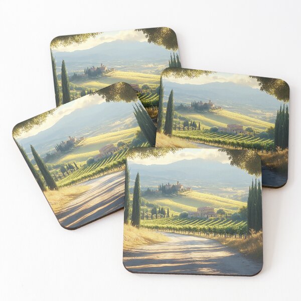 Item preview, Scenic Tuscan Road Through Rolling Hills and Vineyards designed and sold by daila70.