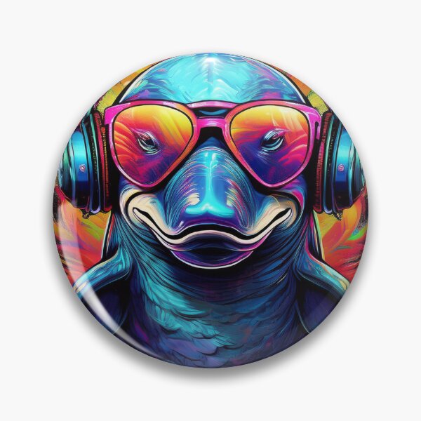 Item preview, Graffiti dolphin in Headphones and Shades designed and sold by Boxing Kangaroo Retail Company.