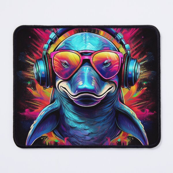 Item preview, Graffiti dolphin in Headphones and Shades designed and sold by Boxing Kangaroo Retail Company.