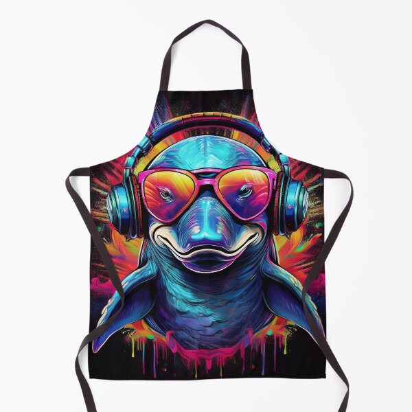 Item preview, Graffiti dolphin in Headphones and Shades designed and sold by Boxing Kangaroo Retail Company.