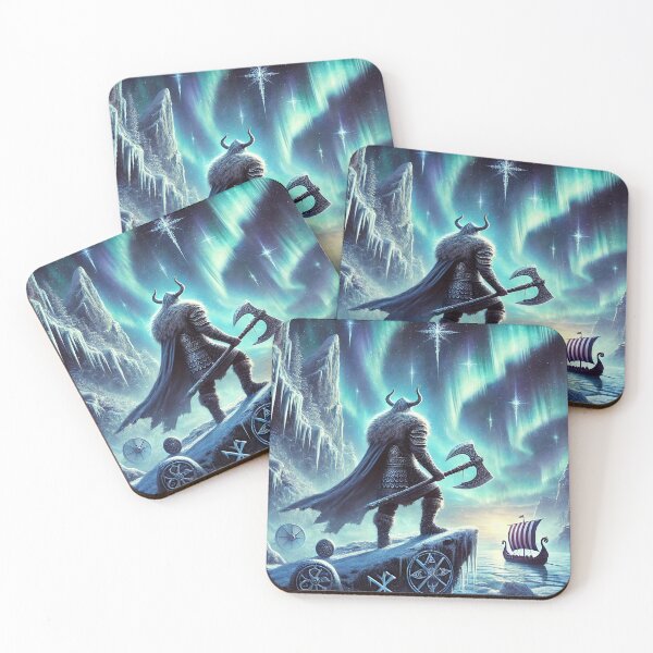 Item preview, Nordic Warrior Under the Aurora designed and sold by Nordic-Muse.