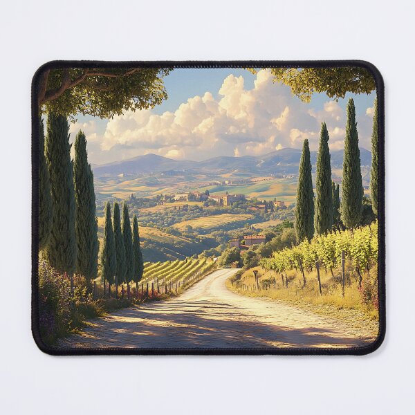 Item preview, Tuscany Wine Road Surrounded by Hills and Vineyards designed and sold by daila70.