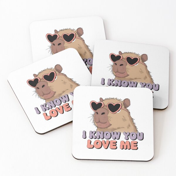 Item preview, Cute & Funny Capybara in Heart-shaped Sunglasses designed and sold by Athlara.