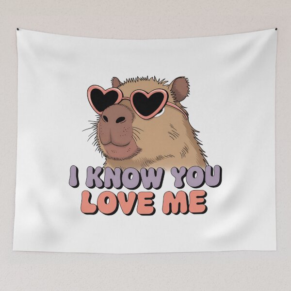 Item preview, Cute & Funny Capybara in Heart-shaped Sunglasses designed and sold by Athlara.