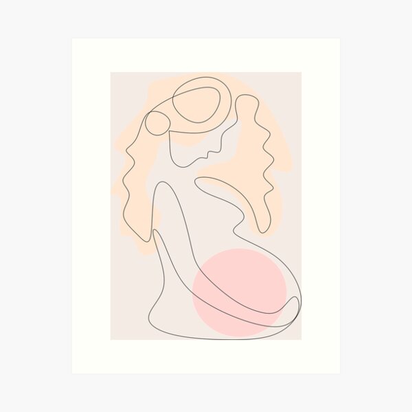 Item preview, Pregnant woman pregnancy designed and sold by minimalartstory.