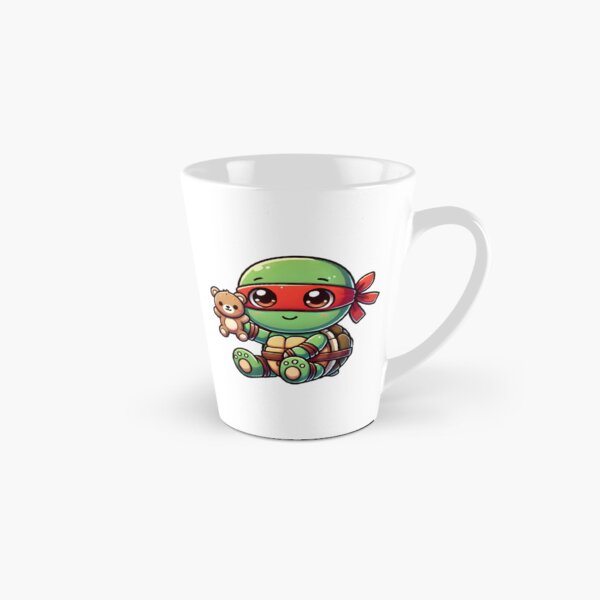 Item preview, TMNT Ninja Turtles Cute Baby Raphael Holding a Teddy Bear designed and sold by Delamoon.
