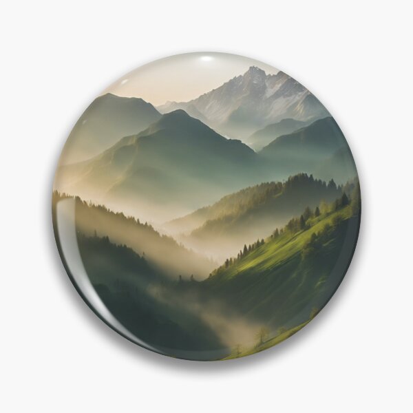 Item preview, Golden Hour Serenity: Peaceful Mountain Landscap  designed and sold by andrew758.