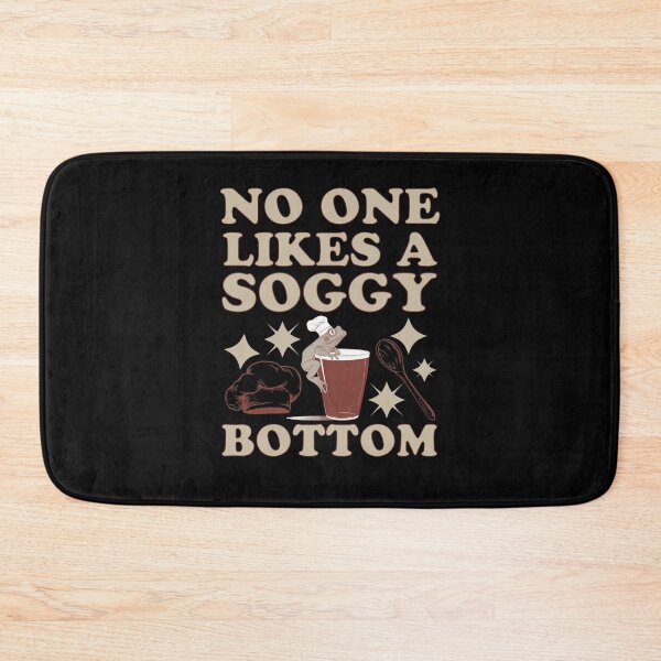 Item preview, No one likes a soggy bottom, chef frog hanging onto pint glass designed and sold by BritishDelights.