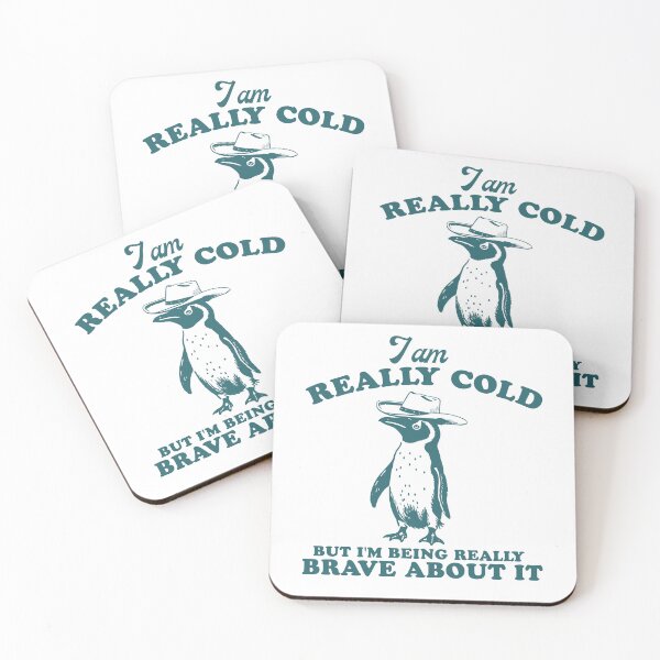 Item preview,  I'm Really Cold But I'm Being Really Brave About It Sweatshirt, Funny Penguin Sweatshirt, Funny Vintage Animals Sayings Shirt, Silly designed and sold by Rosqzz.