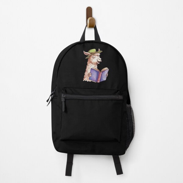 Item preview, Smiling Llama Reading a Book - Whimsical Animal Illustration - For Llama Lovers designed and sold by love3617.