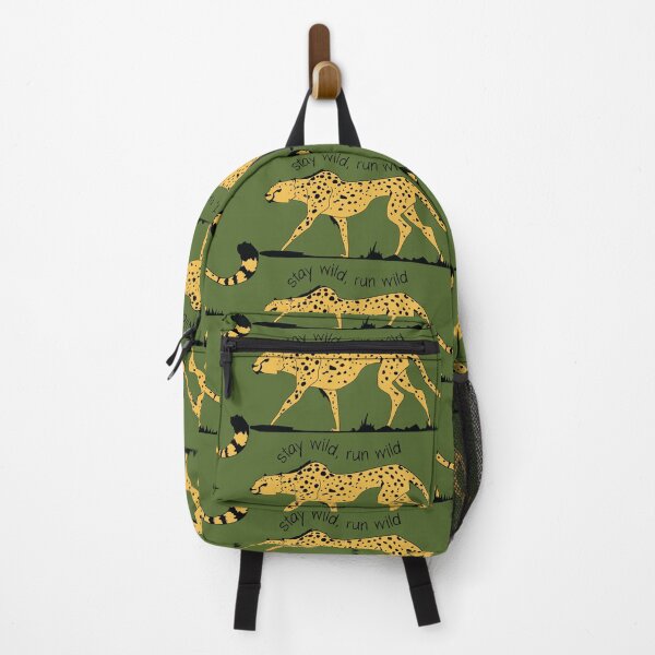 Item preview, Stay Wild - Run Wild – Wildlife Cheetah Yellow Illustration designed and sold by The High Hippo.