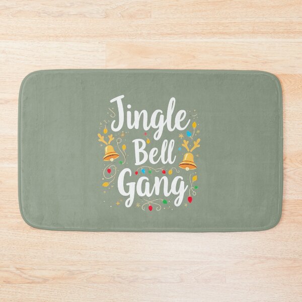 Item preview, Jingle Bell Gang: Christmas Family Teamwork - Bells and Christmas Lights Glowing in Dark Background - Christmas Lovers designed and sold by MUGpro.