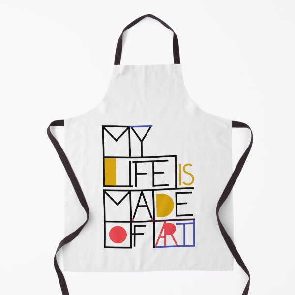 Item preview, Mondrian-Inspired Geometric Art T-Shirt - "My Life Is Made of Art" designed and sold by paulo silveira.
