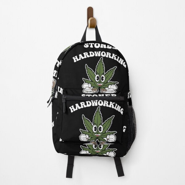 Item preview, Hardworking Stoner - Fun Cannabis Leaf Art designed and sold by Cannaxes Studio.