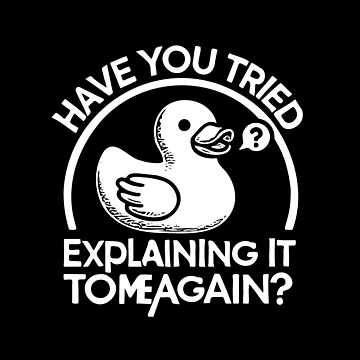 Artwork thumbnail, Rubberduck Debugging: Coding Humor for Programmers by bearification