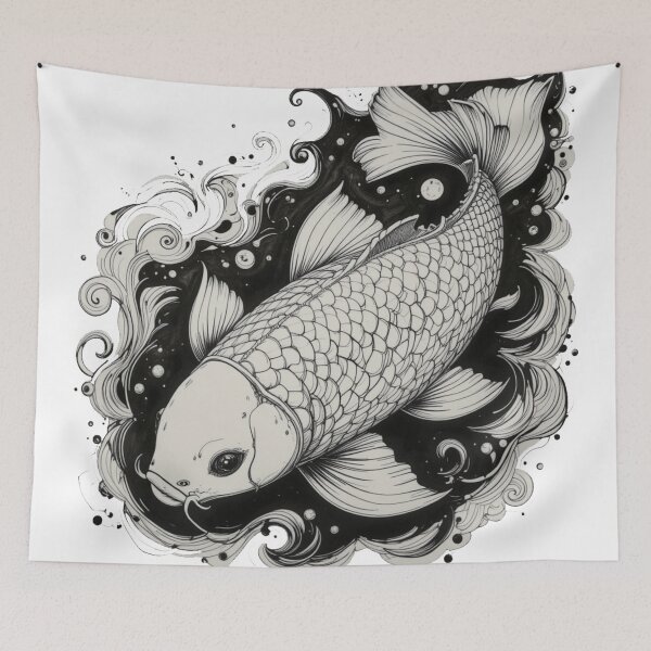 Item preview, Koi Ink Grace designed and sold by RebelPaintBrush.