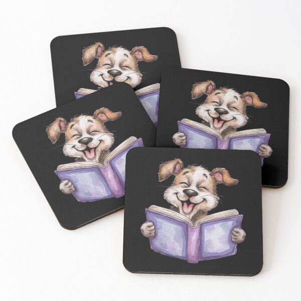 Item preview, Cute Puppy Reading Joyful Book-For Puppy Lovers designed and sold by love3617.