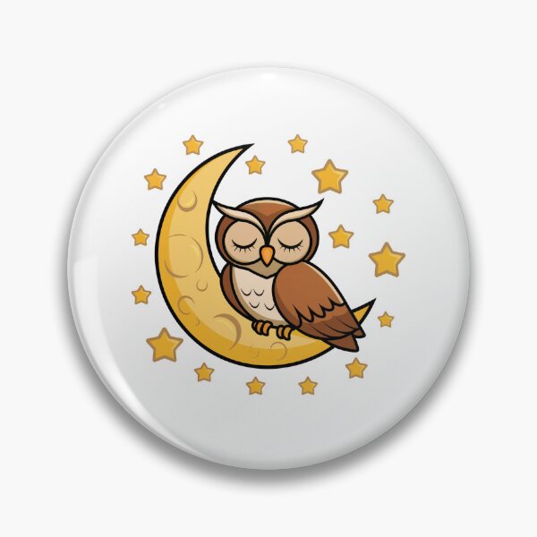 Item preview, owl sleep on the moon designed and sold by jkrphoto.